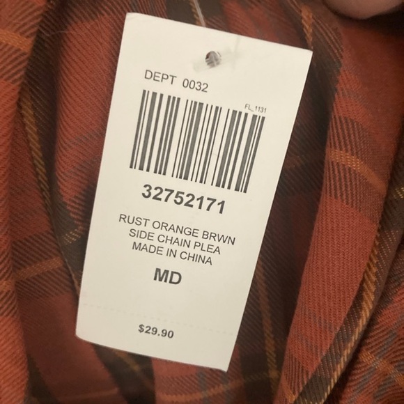 Plaid Mini Skirt in Orange - Picture 4 of 5